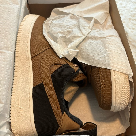 🦆Carhartt x Nike Air Force 1 '07 PRM WIP - Ale Brown/Sail Men’s 7 Wmns 8.5 🦆 - Picture 3 of 9